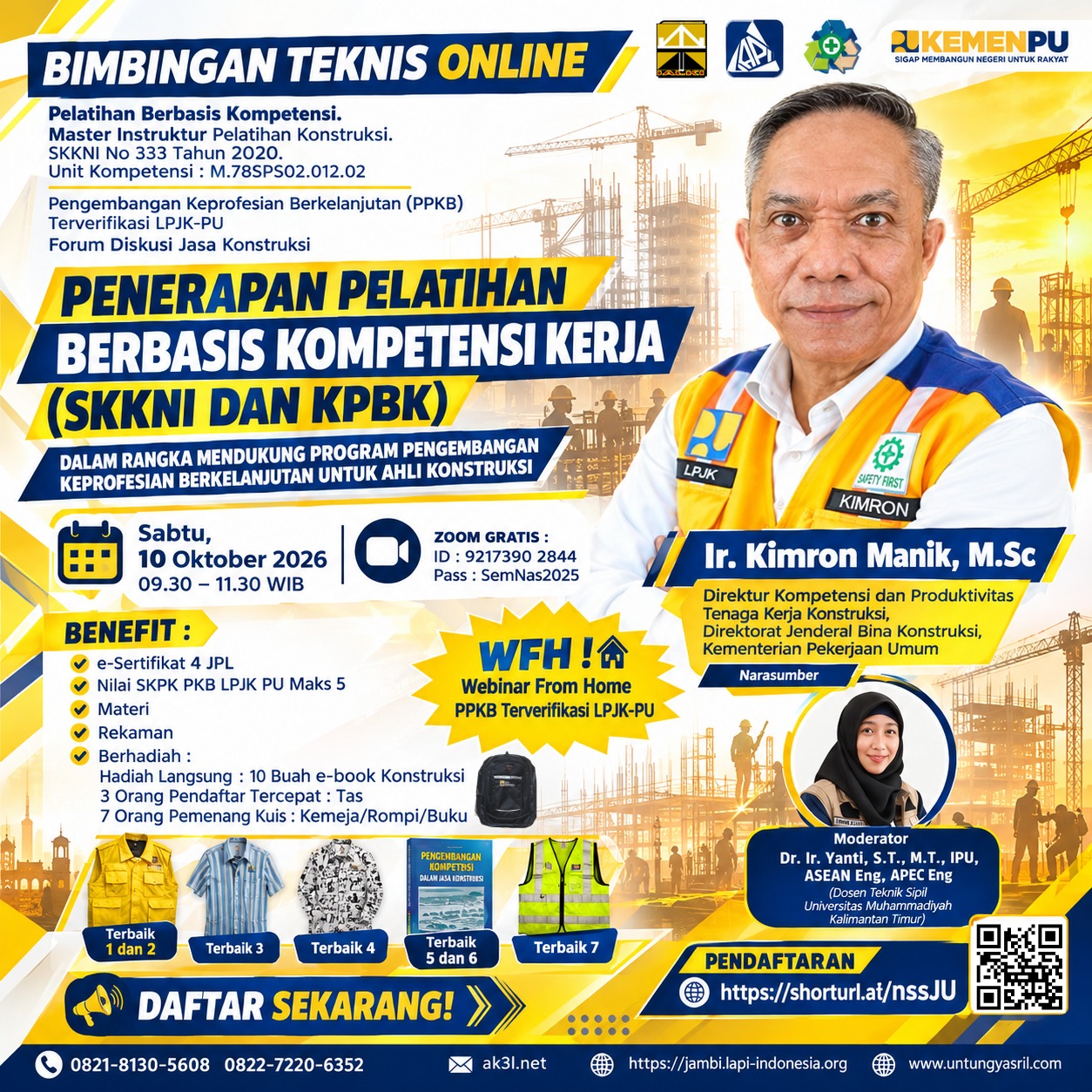 Bimbingan Teknis Online Pengembangan Keprofesian Berkelanjutan (PKB) LPJK-PU : FORUM DISKUSI JASA KONSTRUKSI