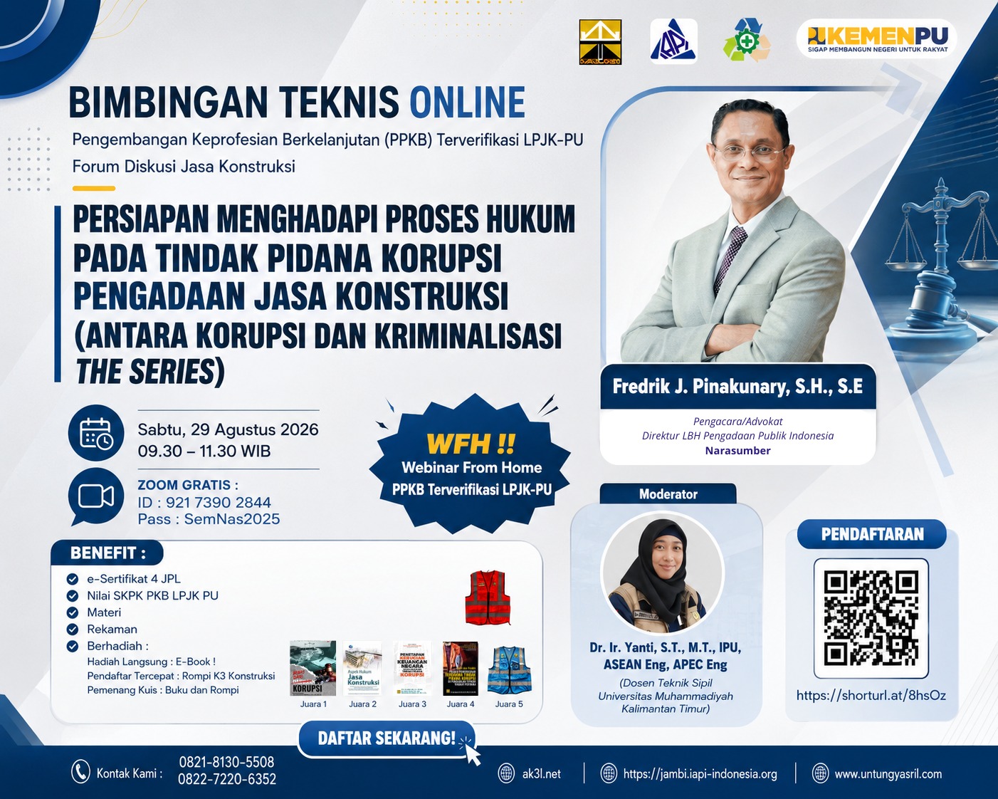 Bimbingan Teknis Online Pengembangan Keprofesian Berkelanjutan Kementerian-PU LPJK
