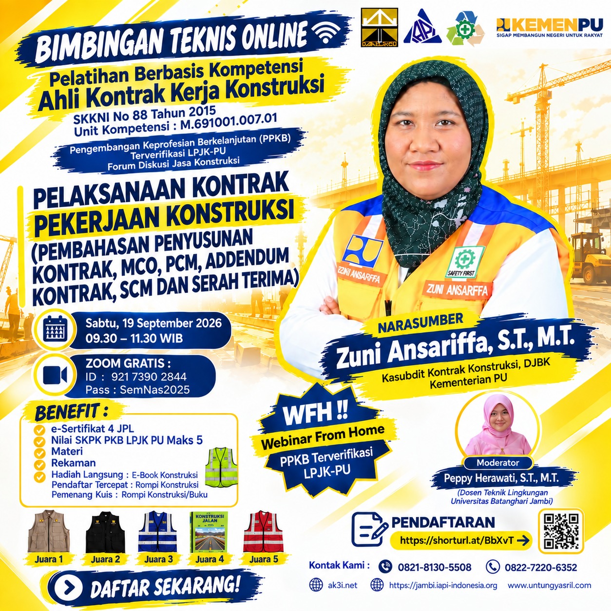 Bimbingan Teknis Online Pengembangan Keprofesian Berkelanjutan Kementerian-PU LPJK : FORUM DISKUSI JASA KONSTRUKSI