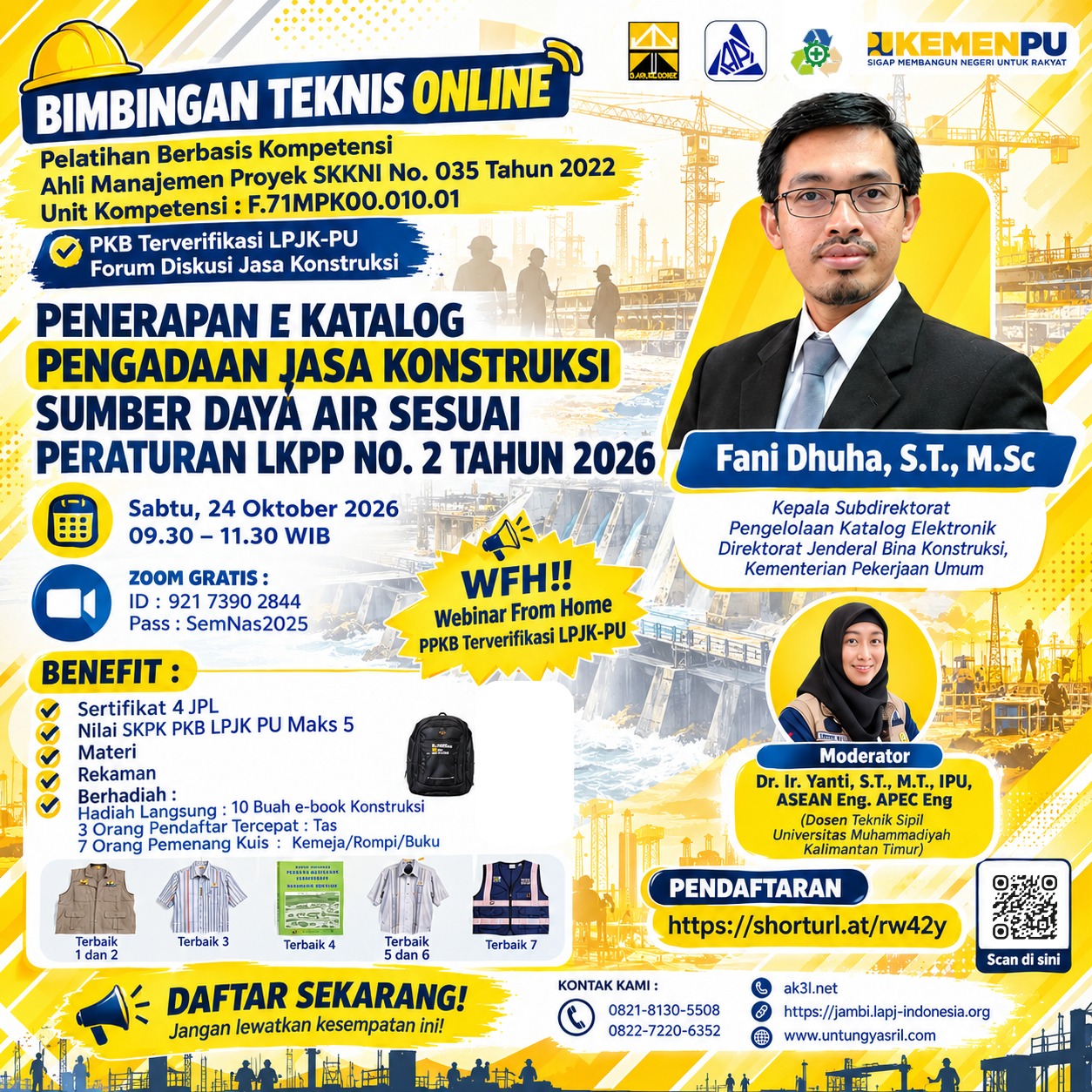 Bimbingan Teknis Online Pengembangan Keprofesian Berkelanjutan (PKB) LPJK-PU : FORUM DISKUSI JASA KONSTRUKSI