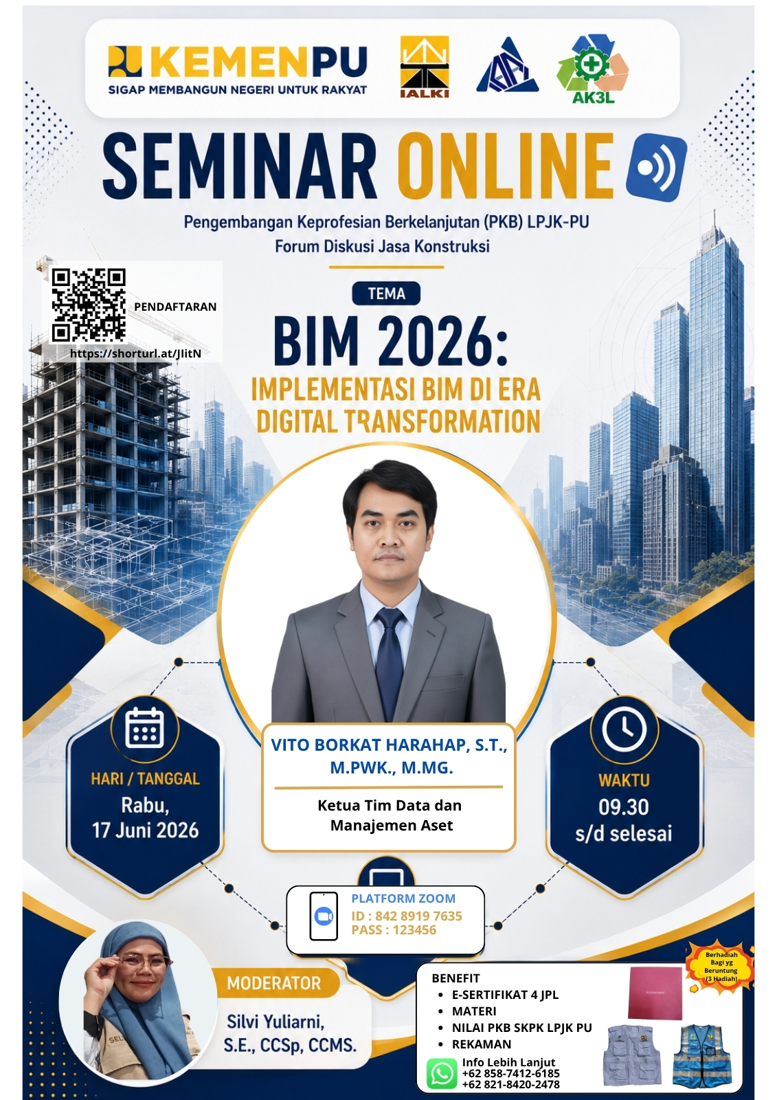 Seminar Online Pengembangan Keprofesian Berkelanjutan (PKB) LPJK-PU FORUM DISKUSI JASA KONSTRUKSI