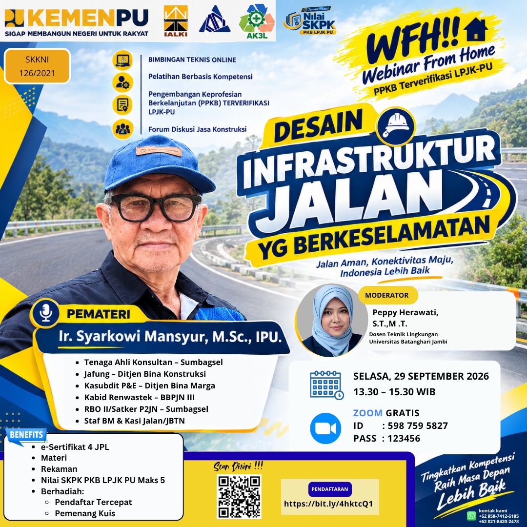 Bimbingan Teknis Online, Pelatihan Berbasis Kompetensi, Pengembangan Keprofesian Berkelanjutan (PKB) LPJK-PU : FORUM DISKUSI JASA KONSTRUKSI