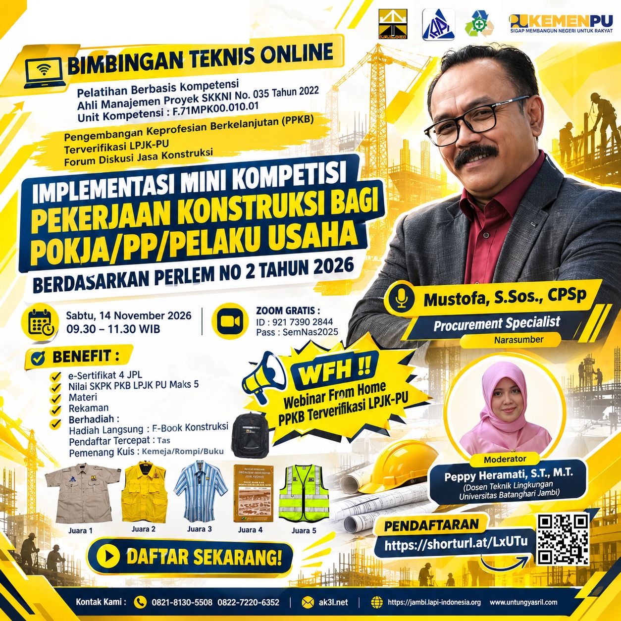 Bimbingan Teknis Online Pelatihan Berbasis Kompetensi Ahli Keselamatan Konstruksi SKKNI No 035 Tahun 2022, Unit Kompetensi : F.71MPK00.010.01 Pengembangan Keprofesian Berkelanjutan Kementerian-PU LPJK : FORUM DISKUSI JASA KONSTRUKSI