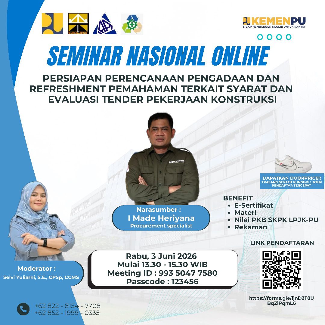 Bimtek Online Pengembangan Keprofesian Berkelanjutan(PKB) LPJK-PU FORUM DISKUSI JASA KONSTRUKSI