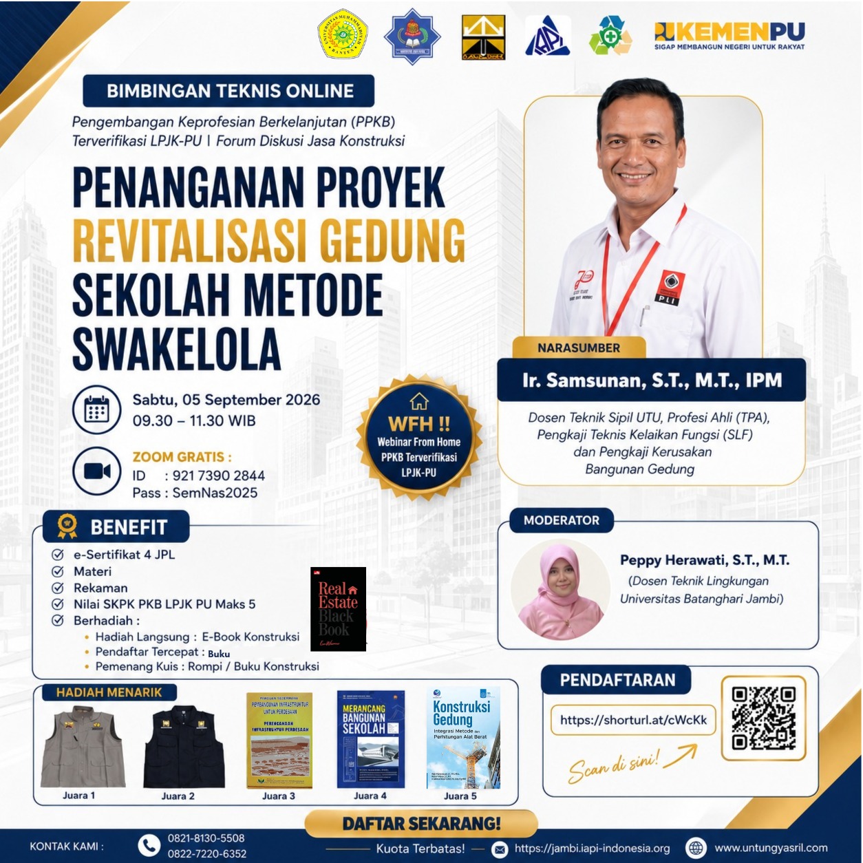Bimbingan Teknis Online Pengembangan Keprofesian Berkelanjutan Kementerian-PU LPJK : FORUM DISKUSI JASA KONSTRUKSI